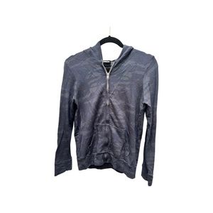 MONROW CAMO ZIP UP HOODIE